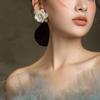 Stylish Ear Studs Unique Earrings Lightweight Ear Stud Comfortable Ear Jewelry ABS Texture Suitable for Various Outfits