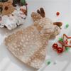Dog Cloak Dress Up Costume Photo Props Pet Cap Soft Horn Reindeer Cloak