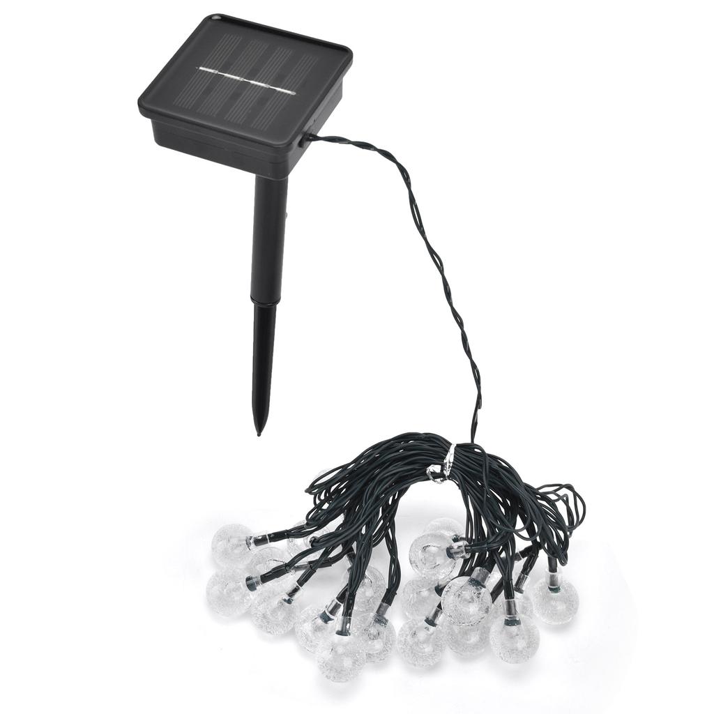 5m LED Solar String Light 20LEDs Decorative Outdoor String Lamp with 8 Lighting Modes for Courtyard Garden Party