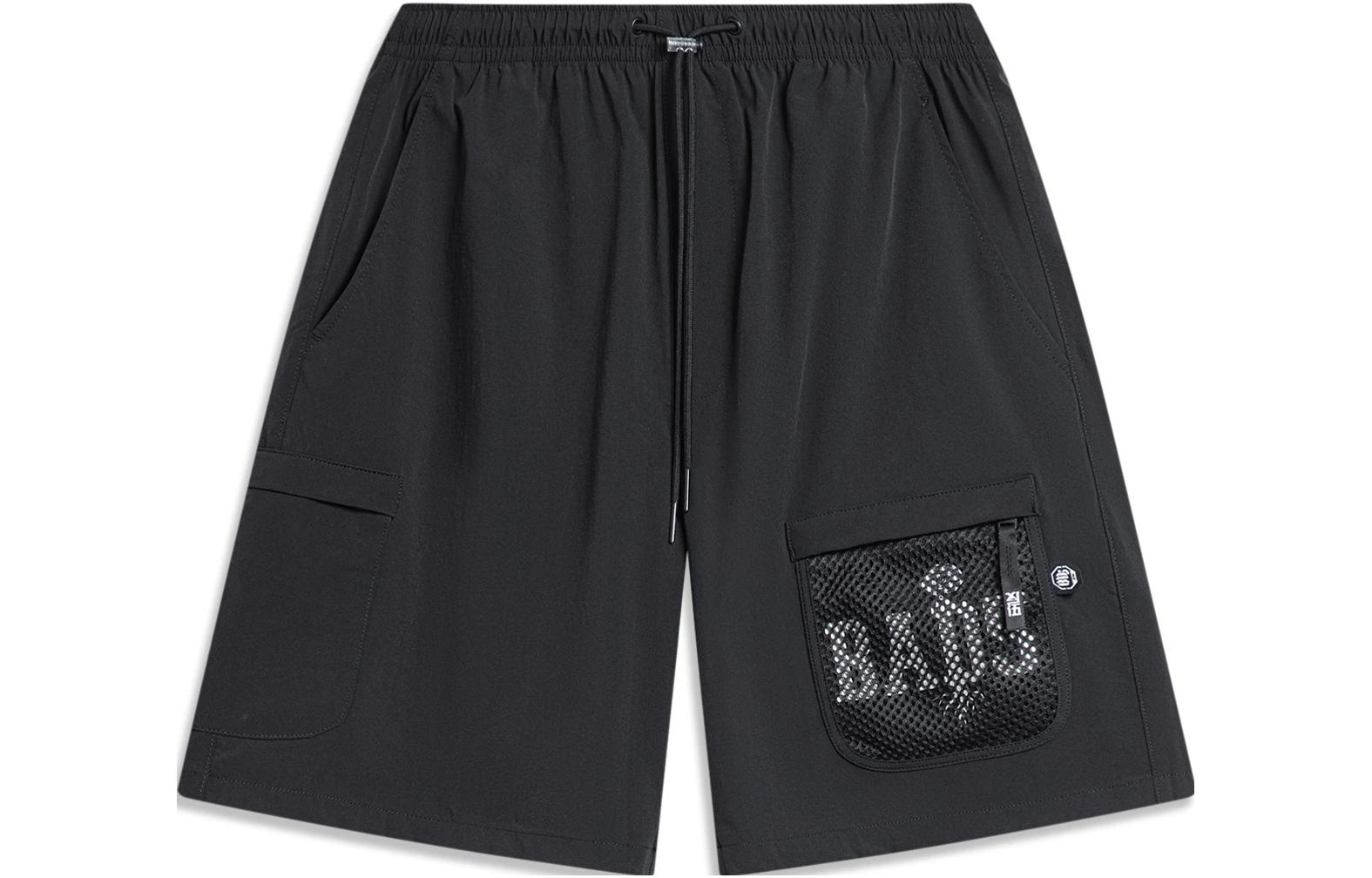 Li Ning Badfive Sports Shorts Men s Black AKST513-1 L