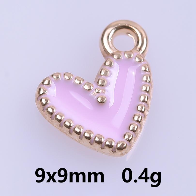 Rosa Liebe Mädchen Accessoires Emaille Großhandel Anhänger Für Schmuckherstellung Zubehör Mond/Blume/Schmetterling Anhänger Charm DIY Ohrring Basteln