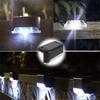 1~20PCs LED Solar Lights Outdoor Waterproof Fence Deck Lights for Outside Yard Balcony Garden Stair Lamp