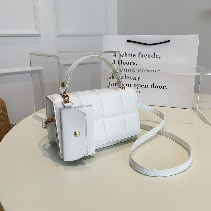 Niche Retro Handbag Korean Version of the New Texture Solid Color Flip Child and Mother Bag Trendy Fashion Pressure Shell Shoulder Messenger Bag