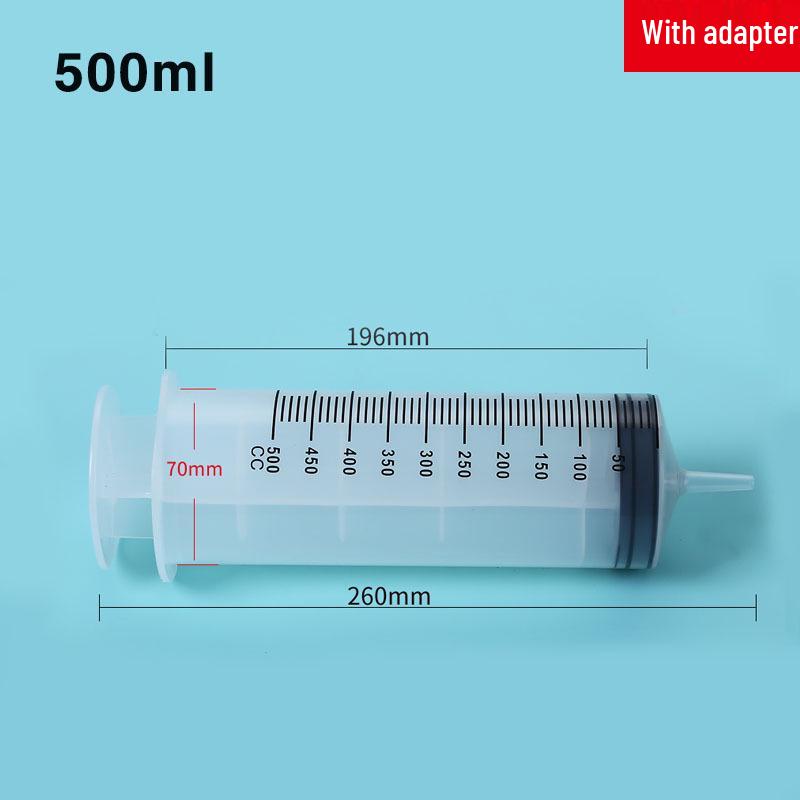 Large Capacity Disposable Syringe for Liquid and Food Feeding, Medical Enema, and Nasal Flushing