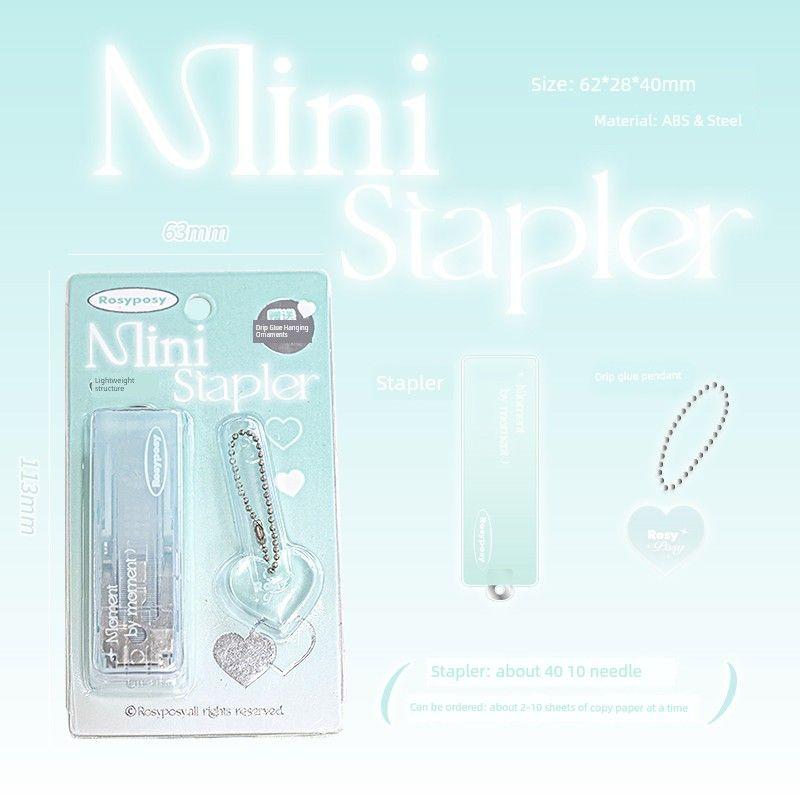 

Planwith Mini Small Sized Office Portable Stapler Gradient mint (green)