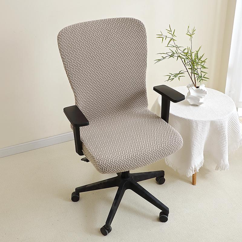 1Pc T Jacquard Office Armchair Covers Elastic Computer Chair Slipcover Lift Rotating Gaming Chair Case Funda Silla Escritorio