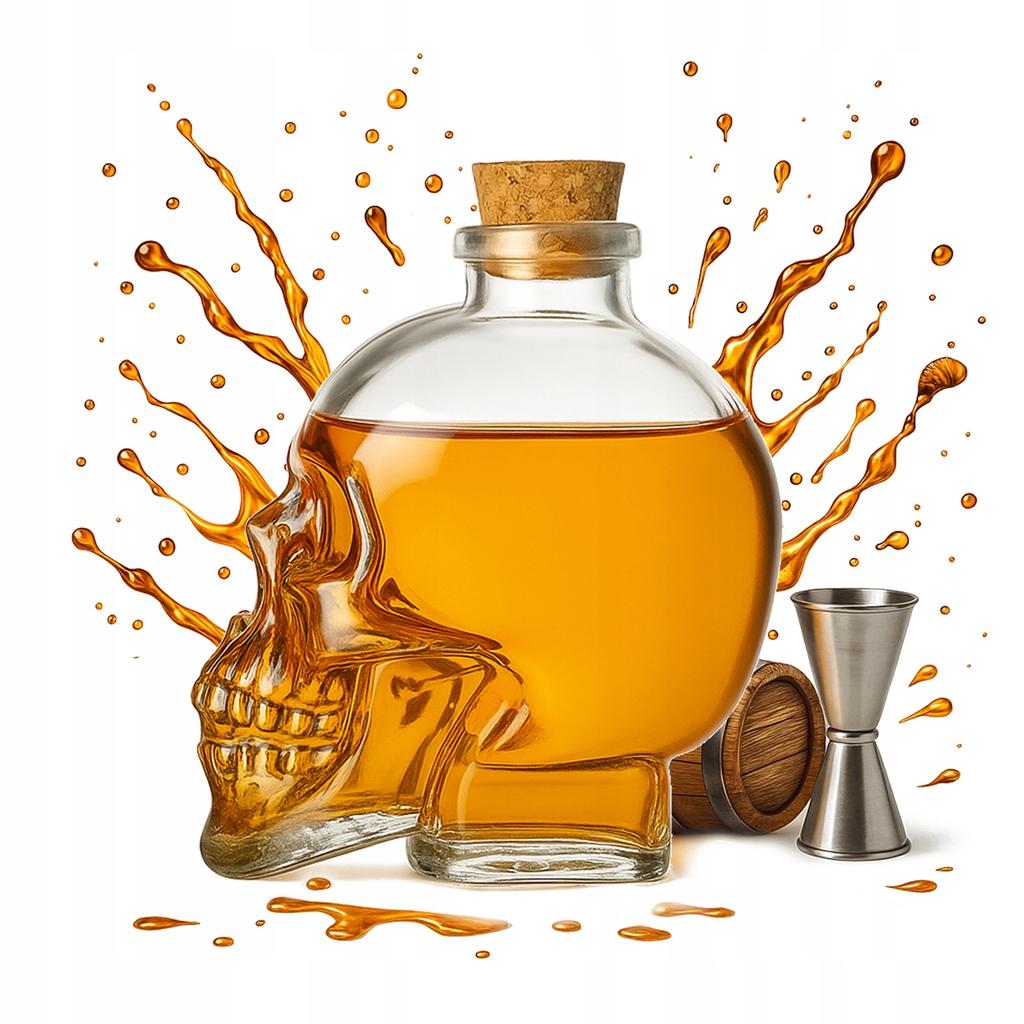 Skull Carafe 400ml Glass Bottle For Alcohol Whiskey Gift Decoration