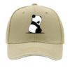 Cute Peeking Panda And Sitting Panda Illustration Sandwich Baseball Cap Sun Cap Outdoor Workouts Hat