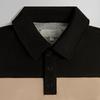 Kith Stripe Microsuede Tanner Color Block Striped Pullover Long Sleeve Polo Shirt Men Tops Black KHM032334-001