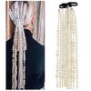 Bijuterii de păr de modă Lanțuri lungi din aliaj pentru femei Accesorii exagerate pentru acoperirea capului