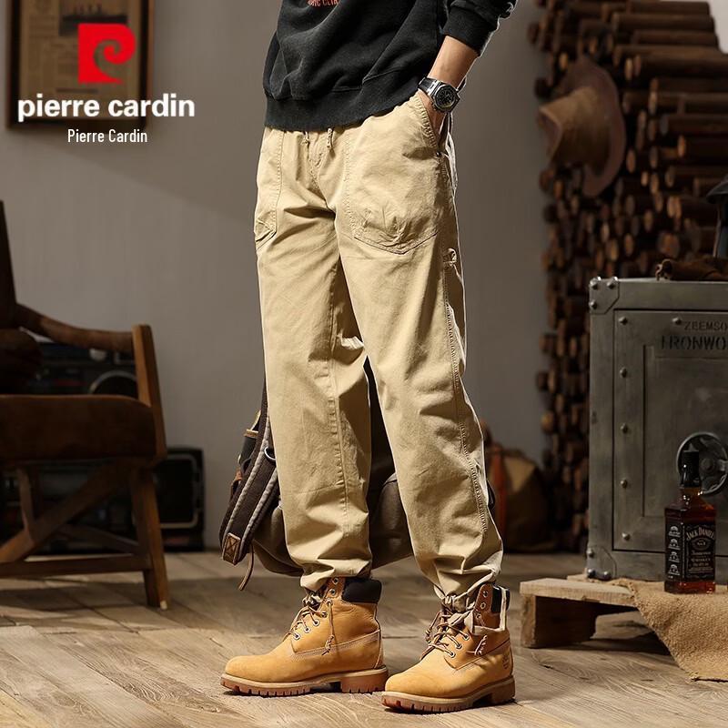 Pierre Cardin Men s Loose Straight Cotton Workwear Pants 31