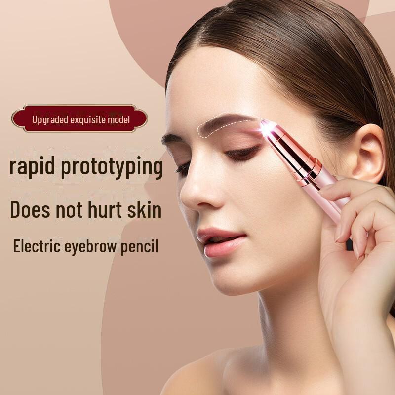Automatic Electric Eyebrow Trimmer for Women - Beauty Shaver and Hair Removal Tool with Vibrating Pen Design