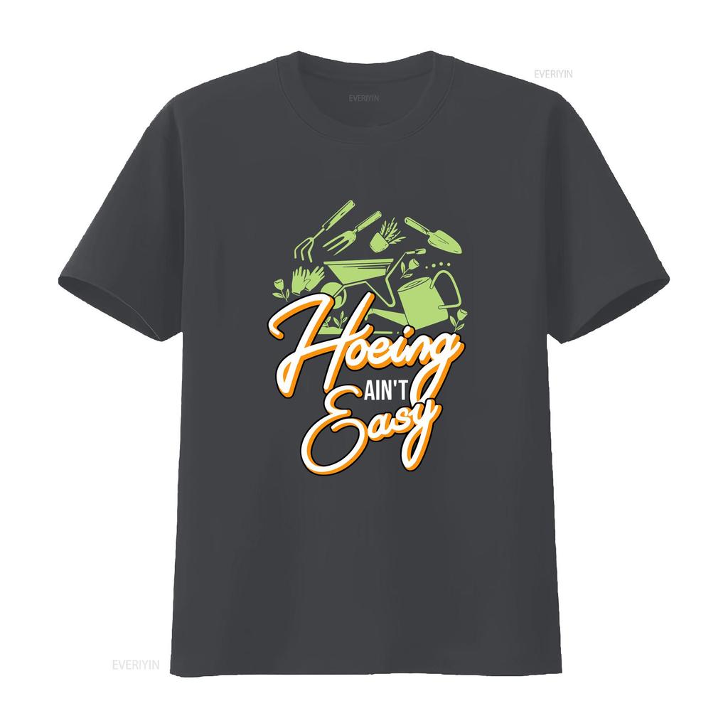 Gardener T Shirt Plant Lover Farmer For Gardeners Hoeing Aint Easy Botanical Gardening Garden vintage Washed Stylish
