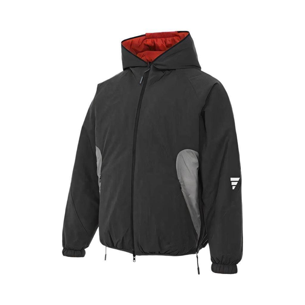 Adidas Fustl P Pad Jacke Warm Bequem Winddicht Langlebig Langärmlig Wendbar Baumwollmantel Herrenjacken Schwarz Rot JZ8723