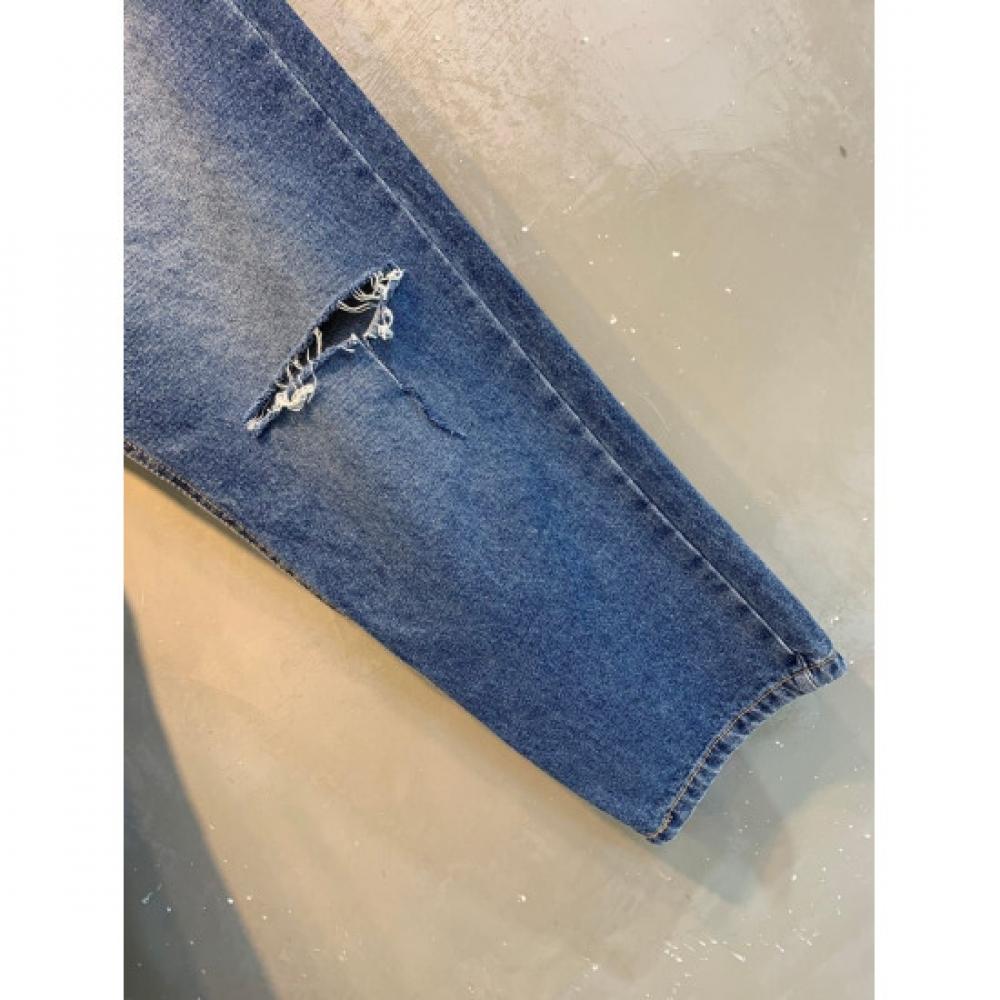 C S In The Room Women S Lemon baCk bandIng diStreSSed Cut Baggy jeanS 2Color