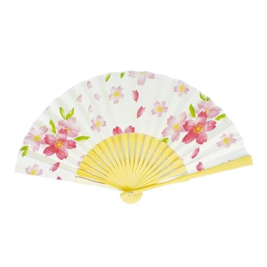 Onishi Kenseihan Printed Folding Fan 20cm Cherry Blossom "Ripple" S19M-KN