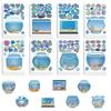 8/16sheets Dream Fish Tank Make a Face Puzzle Stickers Ocean Animals Cartoon Decals DIY Luggage Phone Assemble Jigsaw Sticker