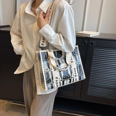 Fashion Designer PVC Graffiti Handbags  New Large Capacity Lady Trend Messenger Crossbody Bags Cool Girls Brand Shoulder Bag