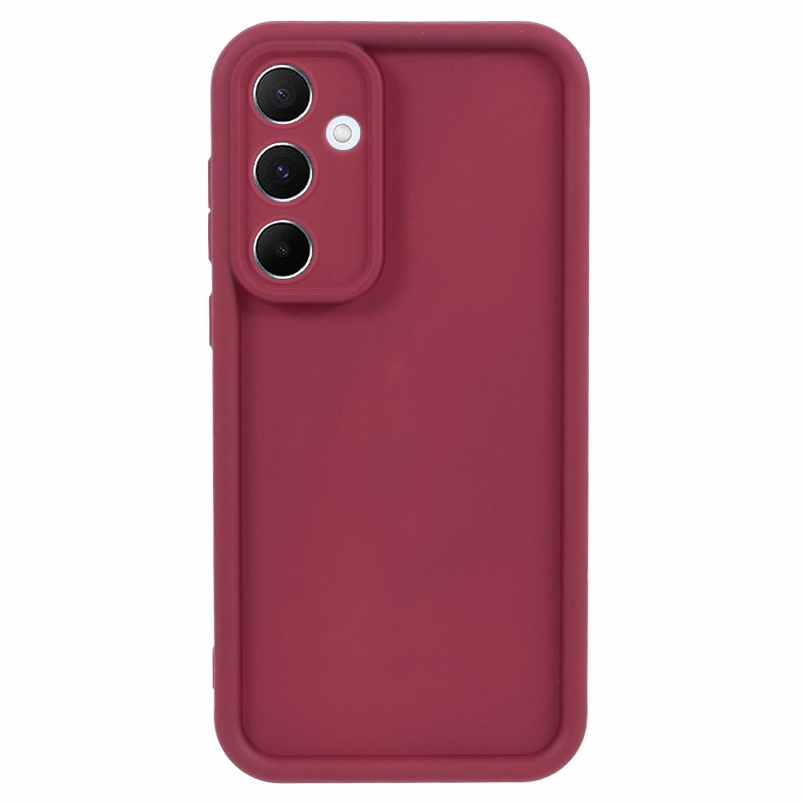 

Phone Case for Samsung Galaxy A55 5G TPU Phone Cover Anti-Drop Thickened Cell Phone Protector Red