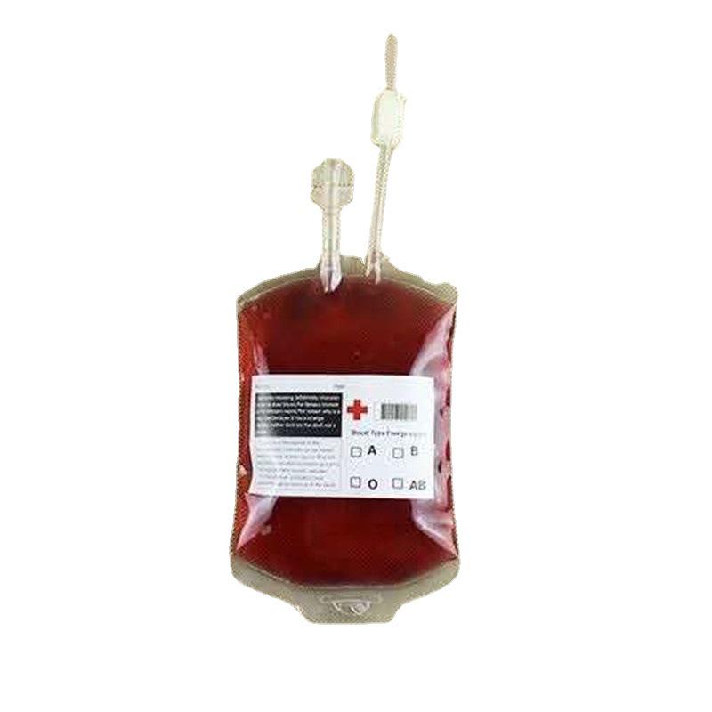 Halloween Prank Vampire Blood Infusion Bag (350ml) with Prop Sticker