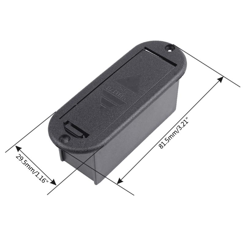 Battery Case Box 9V Battery Compartment for Electric Guitar Bass Accessories