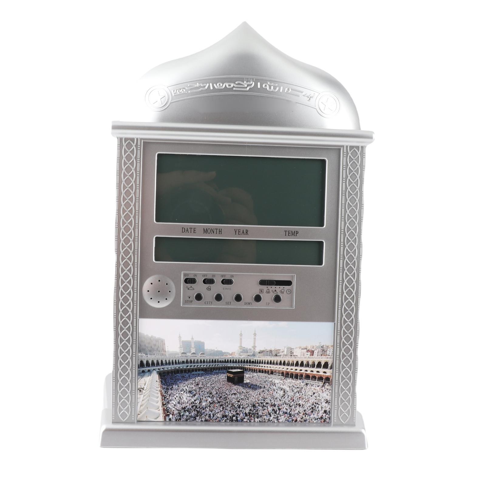 Muslim Prayer Clock, Islamic Prayer Clock Digital Muslim Prayer Alarm Muslim Azan Wall Clock Prayer Clock with Calendar