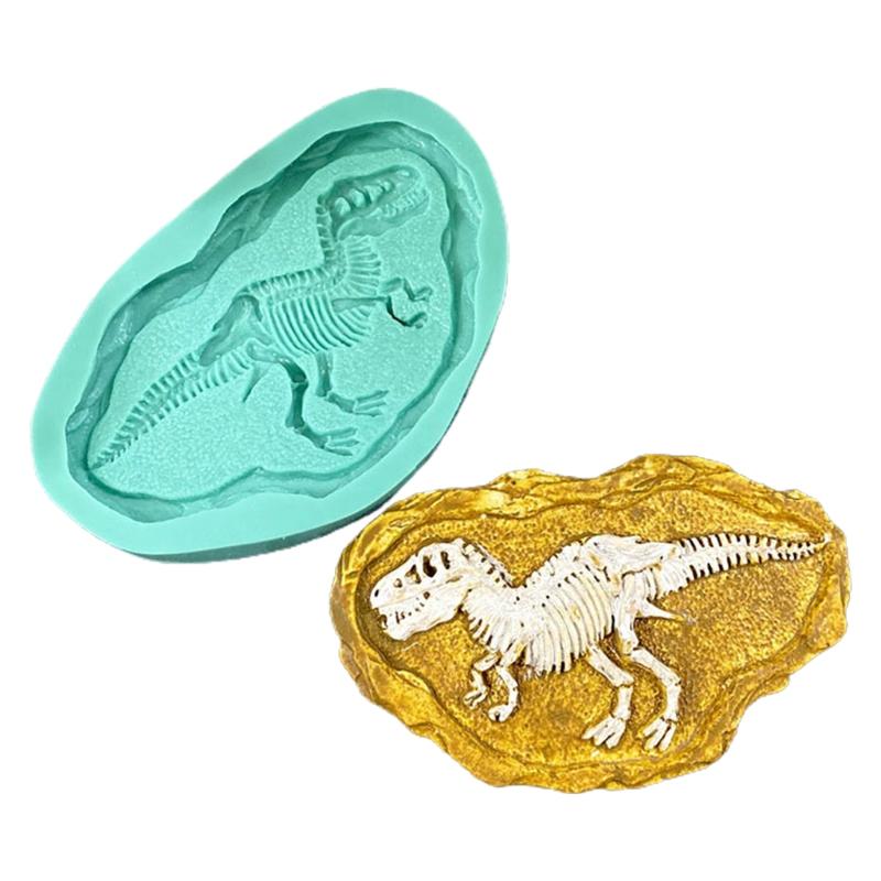 

Stereoscopic Dinosaur Fossils Silica Gel Mold Make Scented Figure Candles Wax Table Ornament Soap Pendant Bachelor Party