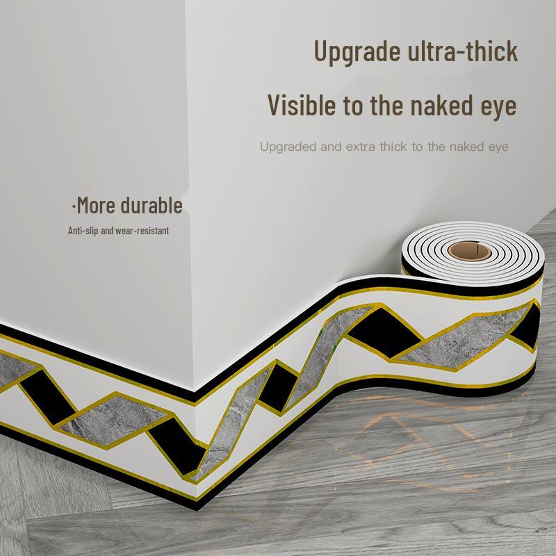 Marmoroptik Selbstklebende Fliesen-Sockelleiste & Wandaufkleber