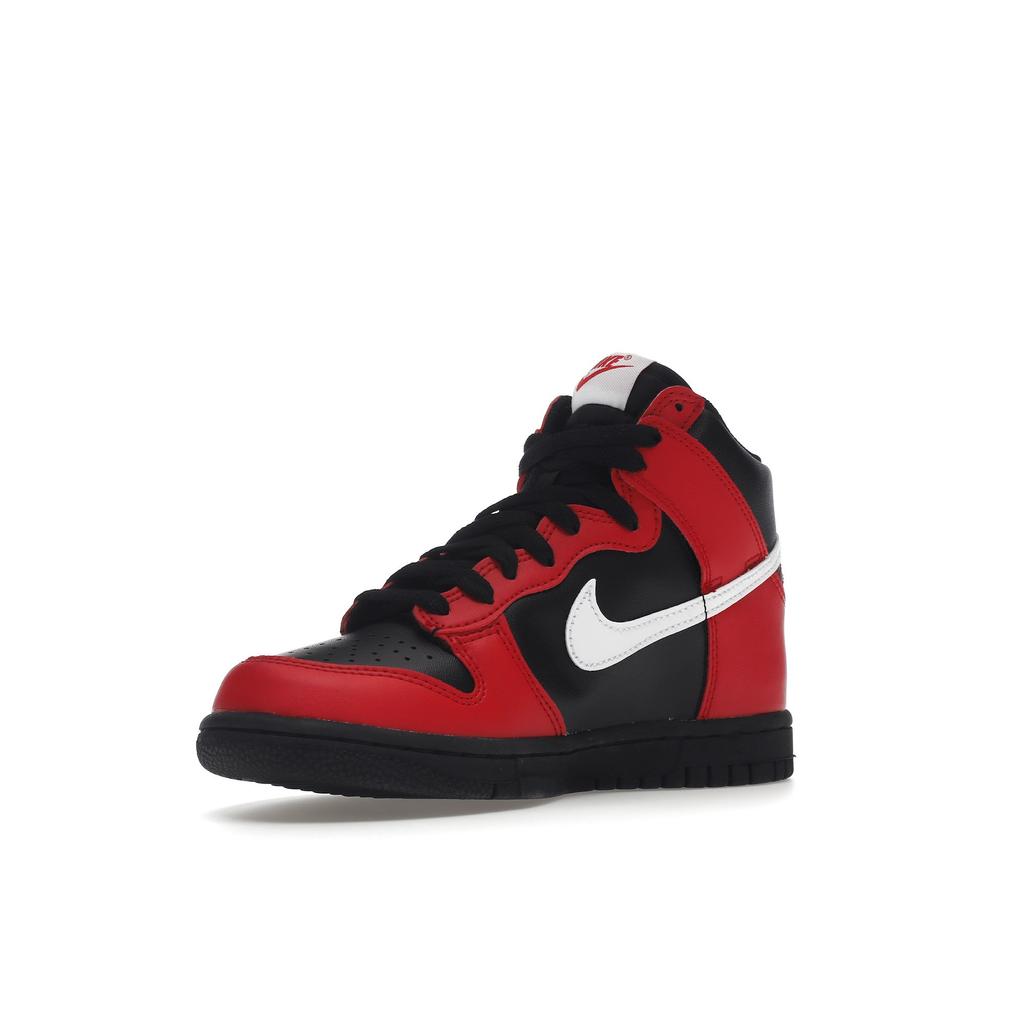 Nike Dunk High GS Schwarz University Rot Kinder Sneaker Weiß DB2179-003