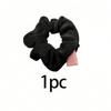 1pc Multi-Functional Hair Tie Storage Pouch - Portable Money Hider & Organizer, Non-Waterproof, Zippered Scrunchie Elastic Hair Tie With Secret