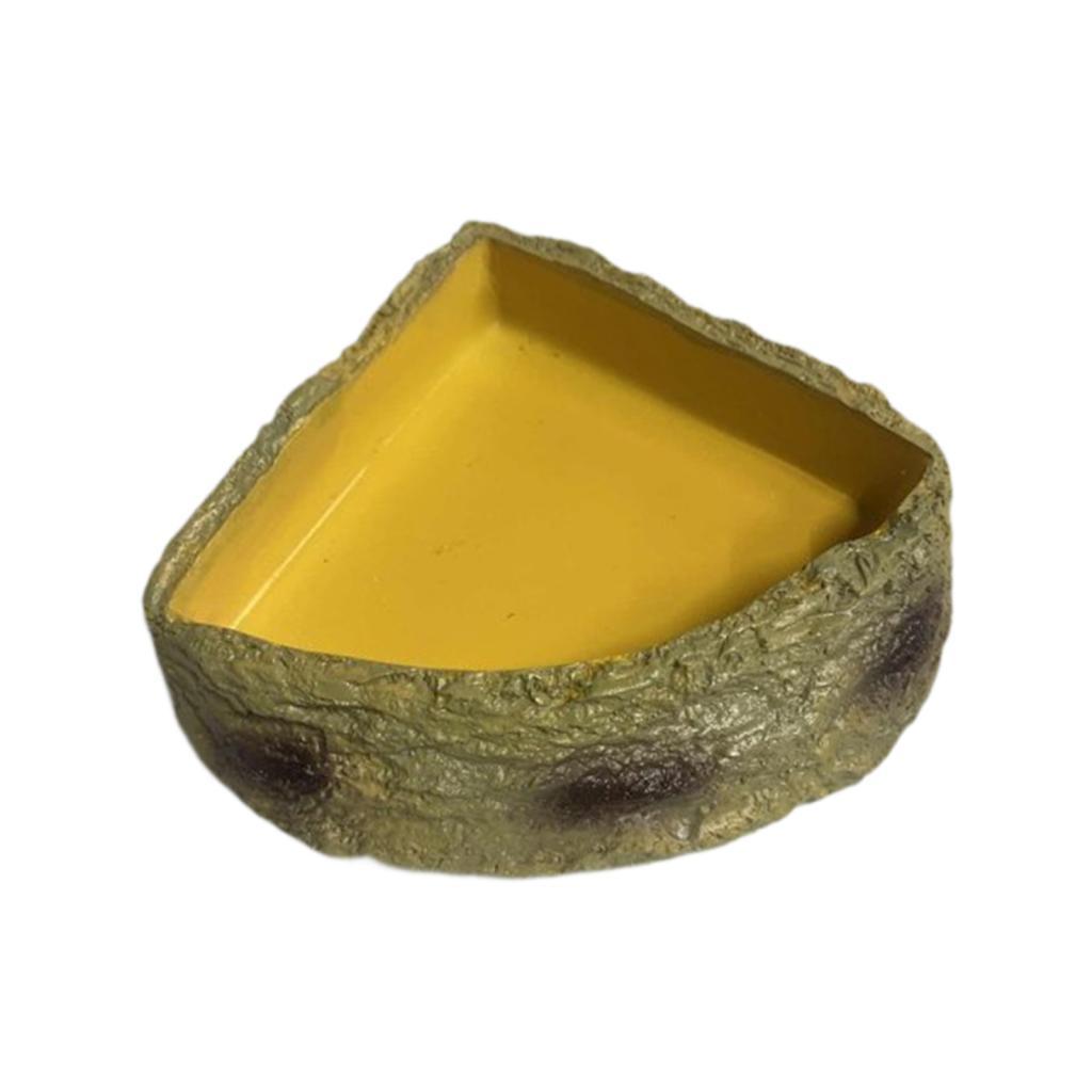 Reptile Water Dish, Reptile Feeder, Terrarium Plate, Resin Food Dish Food
