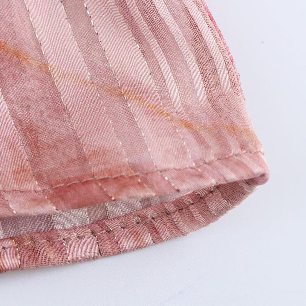 Spring 2025 Women's Metallic Knot Shirt - European & American Style Fashion