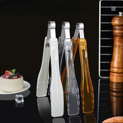 Pinças para Alimentos, Pinças de Pão de Plástico PC Espessado, Pinças para Bolo Sobremesa Fruta Biscoito, Pinças para Alimentos, Pinças para Hot Pot Apimentado