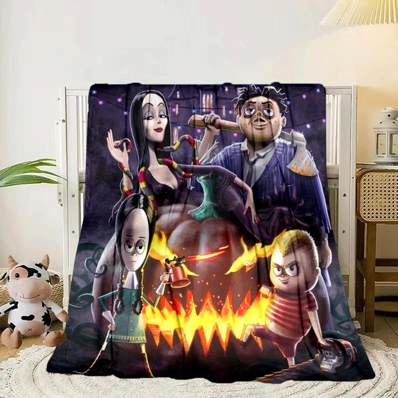 Gothic Adams Blanket Flannel Blanket for bed, sofa, Camping, Hiking, Picnic Essentials, gift for family Fan gifts