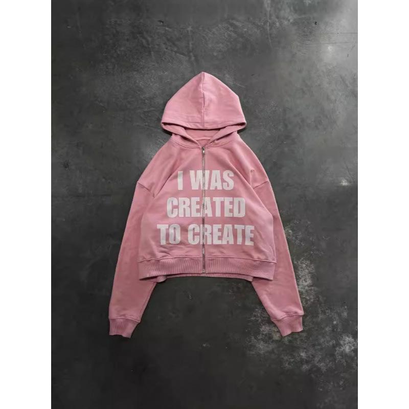 Spring and Autumn Wholesale Sports Casual Wear Pink Jacket 3D Printing Men's and Women's Same Hoodie