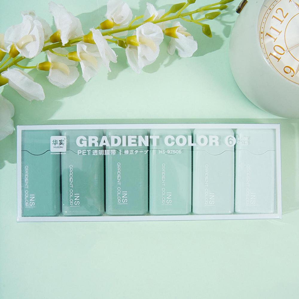 

1 коробка 6 штук милые кавайные корректирующие ленты для градации измененные инструменты школьный офис корректор канцелярские принадлежности милые новинки