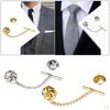 Alloy Mens Tie Tack Pins Brooch Lapel Pin Accessories Fashion Mini Jewelry for Party