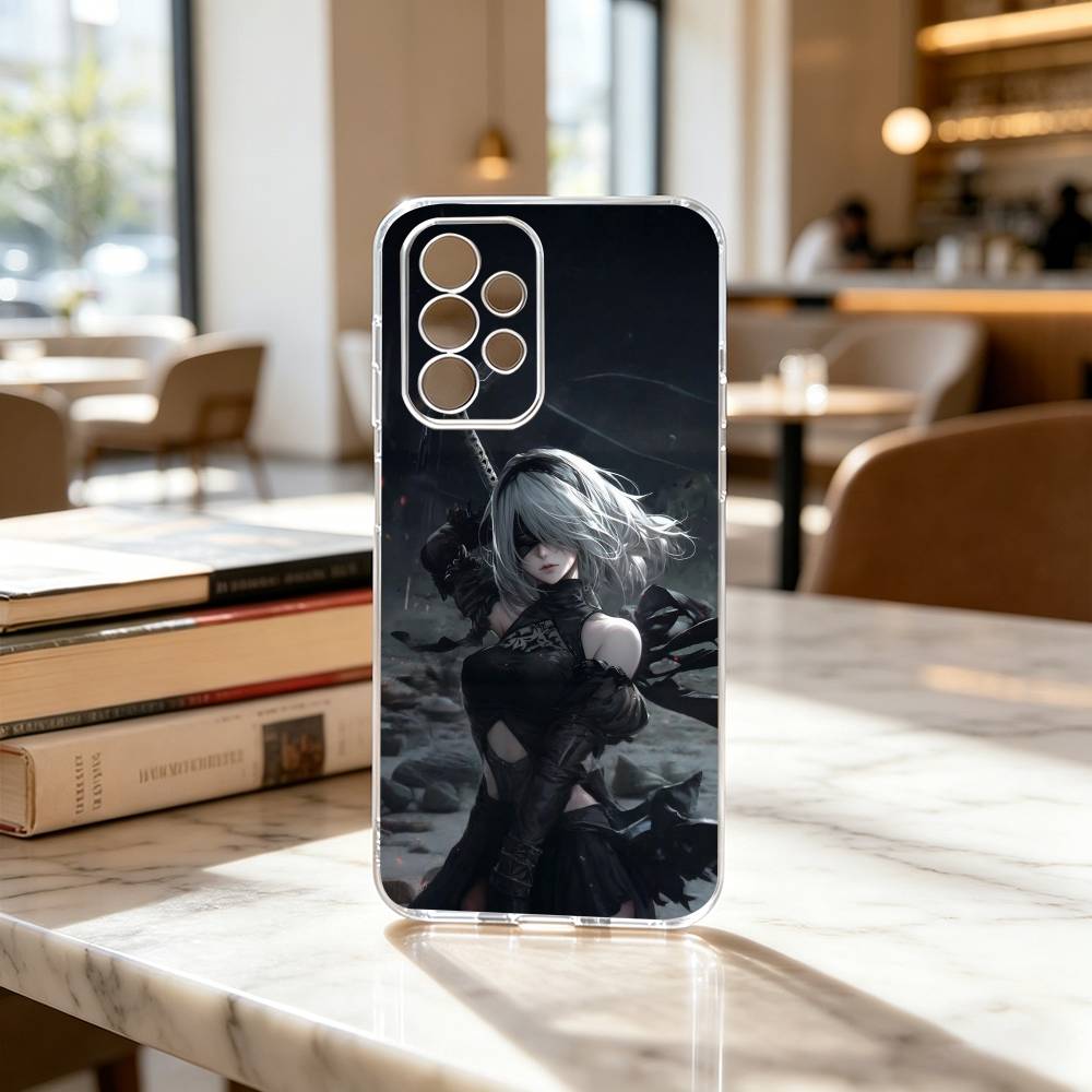 Automata YoRHa No.2 GAME 2B Phone Case For Samsung S25,S24,S21,S22,S23,S30,Ultra,S20,Plus,Fe Transparent Cover