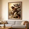 Jesus Christ Protect Flock Canvas Print Poster Vintage Wolf Sheep Art Prints Living Room Bedroom Wall Art Home Decor Poster