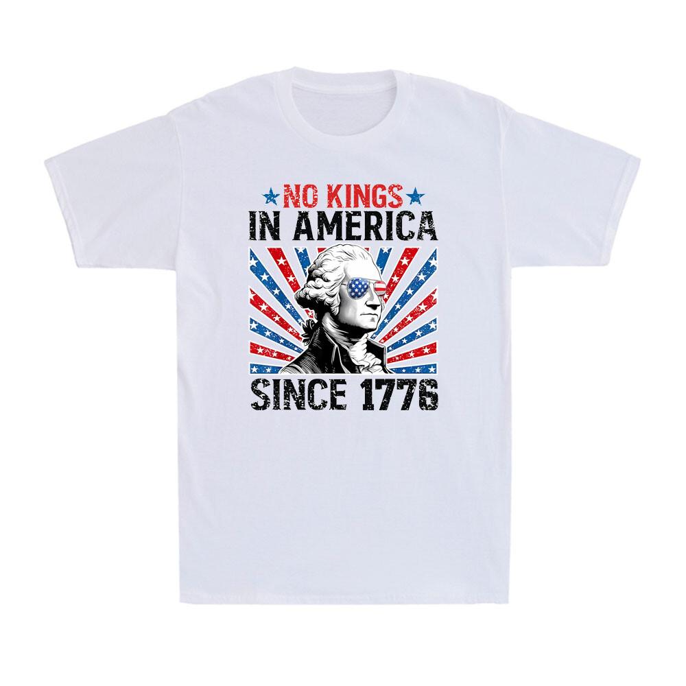 No Kings in America Since 1776 Distressed US Flag 4th of July Men s T-Shirt Unisex T-Shirt XXXXL