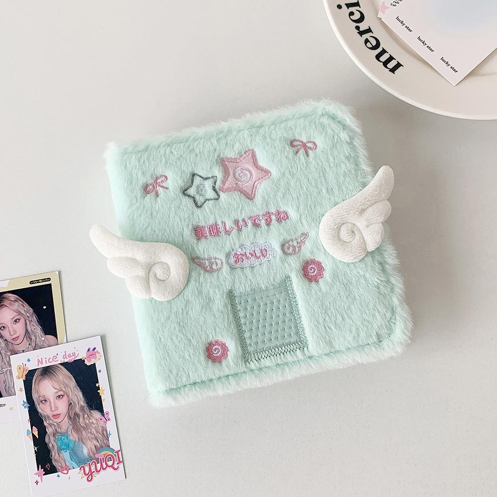 Durable A7 Photo Card Holder Plush Binder Stationery Supplies Kpop Idol Photo Cards Collect