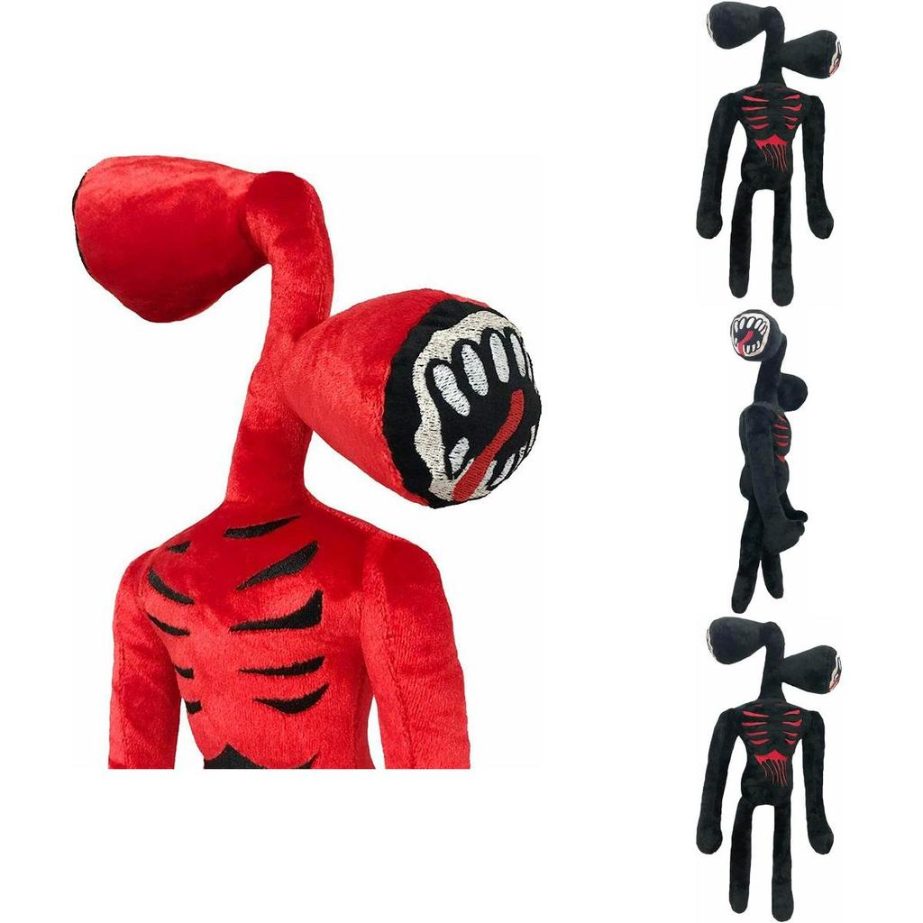 15.7 Inch Siren Head Plush Toy Soft Black And White Horror Stuffed Doll For Kids