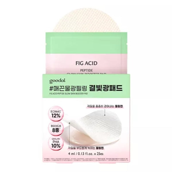 

GOODAL Fig Acid Peptide Glow Skin Booster Pad - 1pack (25pcs)