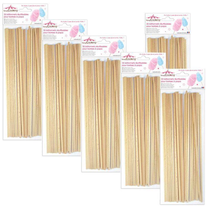150 bâtonnets pour Barbe à papa