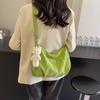 2025 autumn new models, popular this year, large bags, Mori series, versatile commuting sense, velvet, large capacity, lightweight, tote bag tide