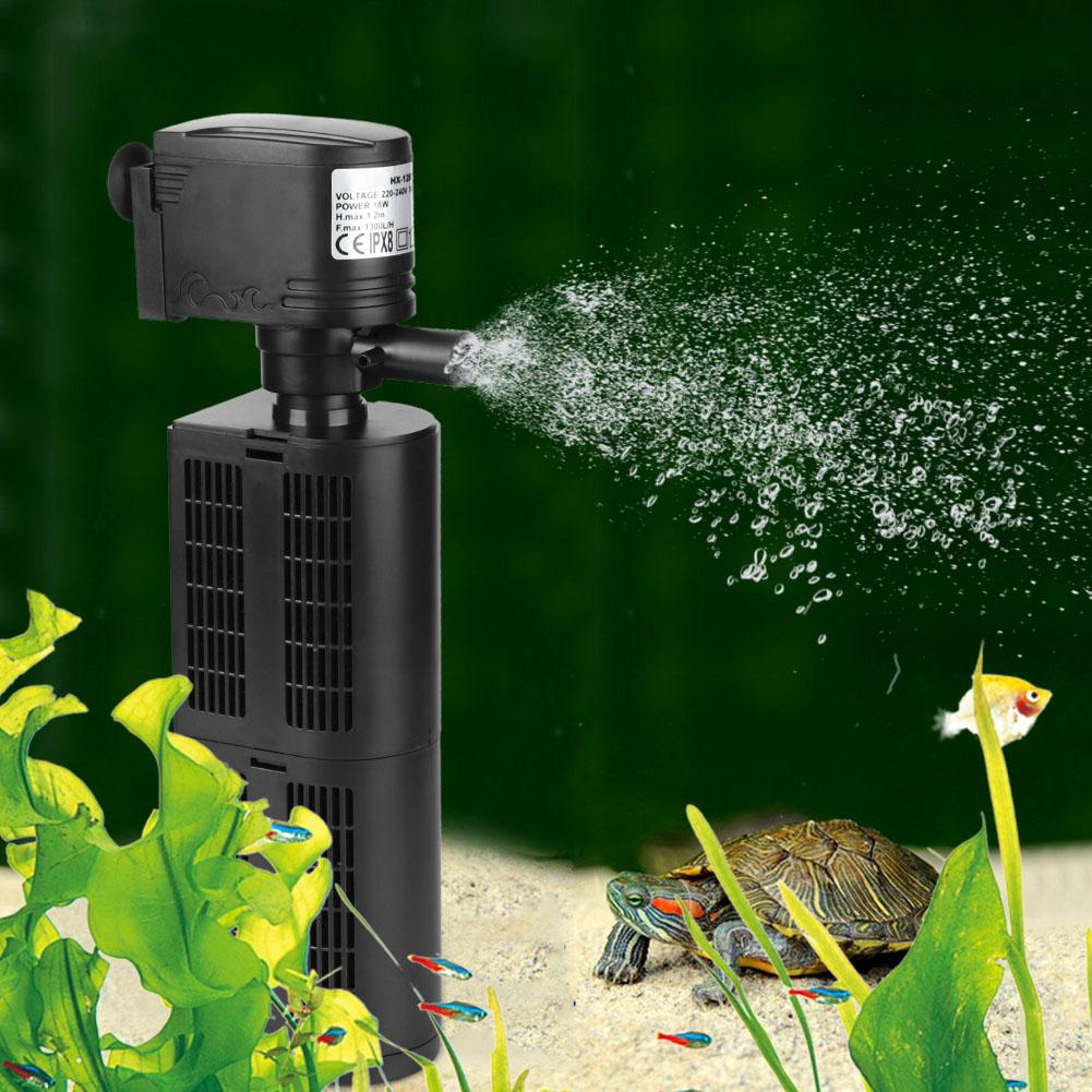 3 In 1 Filter Filtering Oxygen Aeration Pump Water for Fish Aquarium