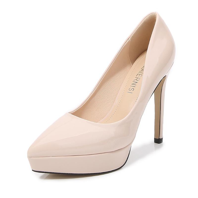 Pointed Catwalk Fashion Shoes Professional Stiletto High Heels Large Size