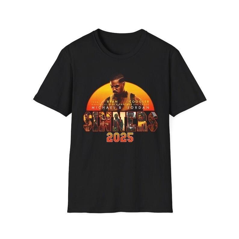 Sinners 2025 T-Shirt Action Movie  All Size  S-XL T- Shirt Unisex T-Shirt XXXL