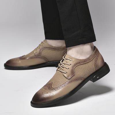 Fashion Men's Formal Leather Shoes Luxury Fashion Designer Designs Styles Outdoor Leisure Business Party Men's Elegant Wedding Shoes