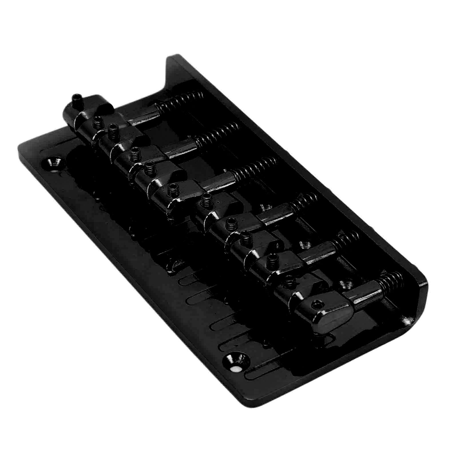 Bass Bridge Zinc Alloy Fixed Type 6 String Electric Bass Bridge Replacement for Practice